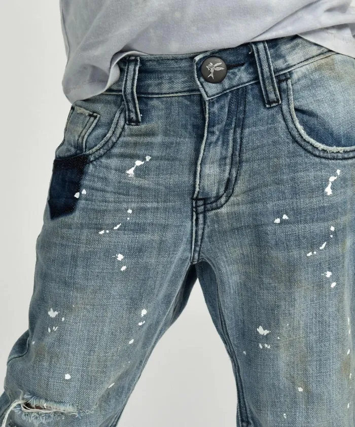 One Teaspoon Kids KIDS SAINTS BOYFRIEND JEAN BLUE 8211 Kids One Teaspoon Kids KIDS SAINTS BOYFRIEND JEAN BLUE 8211 Kids