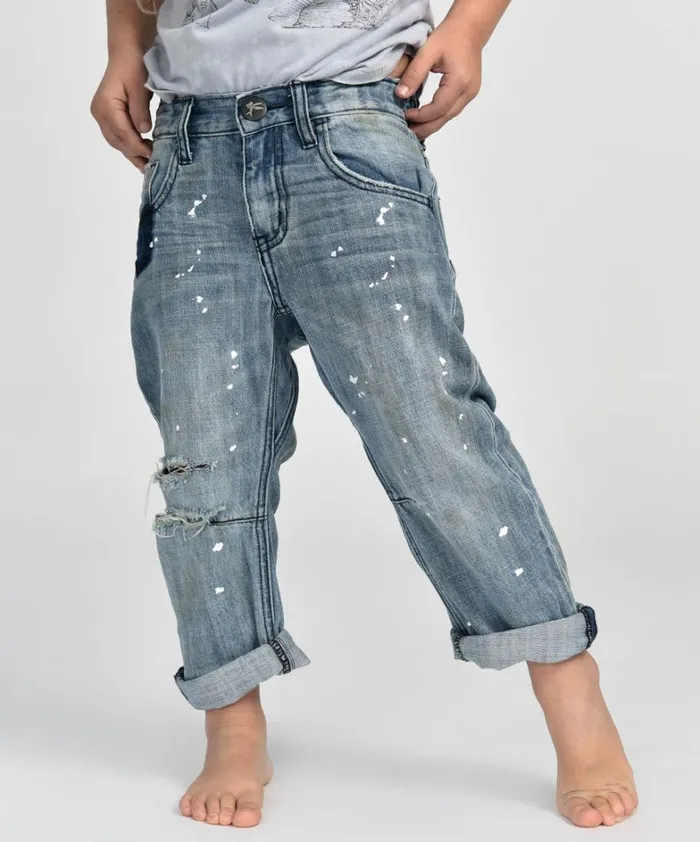 One Teaspoon Kids KIDS SAINTS BOYFRIEND JEAN BLUE 8211 Kids One Teaspoon Kids KIDS SAINTS BOYFRIEND JEAN BLUE 8211 Kids