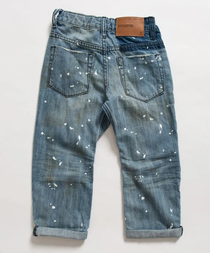 One Teaspoon Kids KIDS SAINTS BOYFRIEND JEAN BLUE 8211 Kids One Teaspoon Kids KIDS SAINTS BOYFRIEND JEAN BLUE 8211 Kids