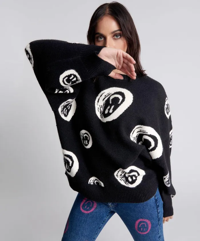 One Teaspoon Knitwear ALL SMILES SWEATER 8211 Women One Teaspoon Knitwear ALL SMILES SWEATER 8211 Women