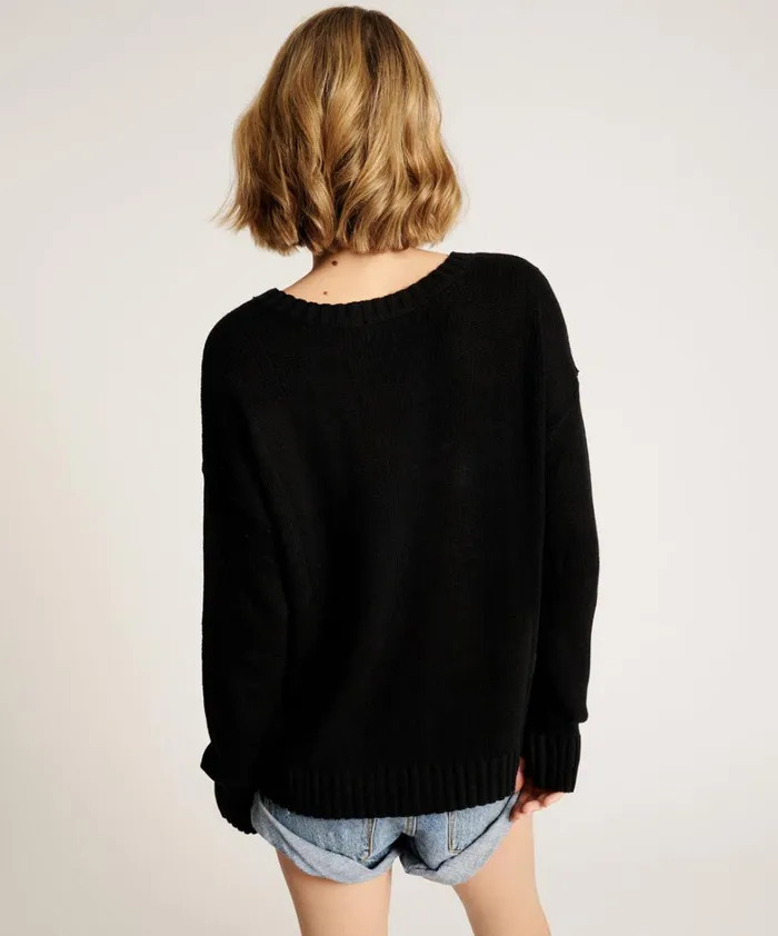 One Teaspoon Knitwear CLASSIC POCKET CHUNKY KNIT SWEATER BLACK 8211 Women One Teaspoon Knitwear CLASSIC POCKET CHUNKY KNIT SWEATER BLACK 8211 Women