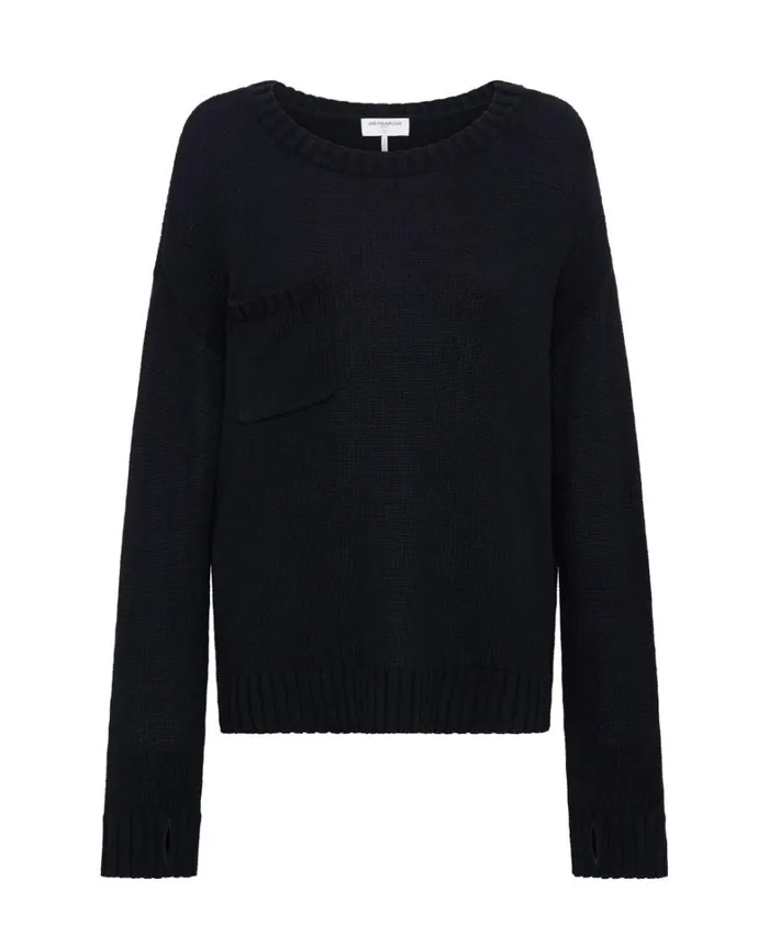 One Teaspoon Knitwear CLASSIC POCKET CHUNKY KNIT SWEATER BLACK 8211 Women One Teaspoon Knitwear CLASSIC POCKET CHUNKY KNIT SWEATER BLACK 8211 Women