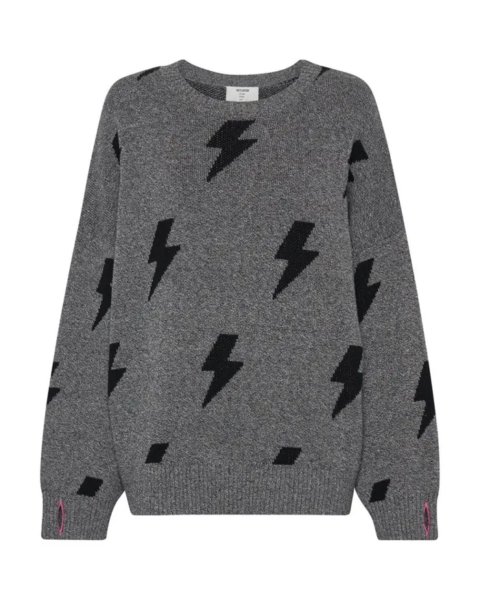 One Teaspoon Knitwear STATIC LIGHTNING SWEATER 8211 Women One Teaspoon Knitwear STATIC LIGHTNING SWEATER 8211 Women
