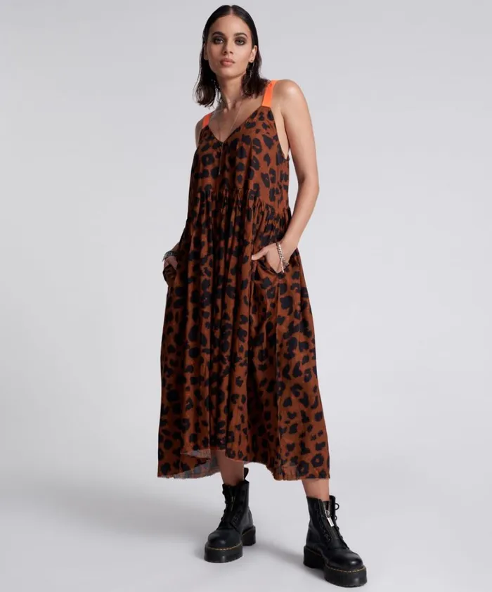 One Teaspoon Midi and Maxi Dresses ANIMAL ANARCHY RUNAWAY SLIP DRESS 8211 Women One Teaspoon Midi and Maxi Dresses ANIMAL ANARCHY RUNAWAY SLIP DRESS 8211 Women