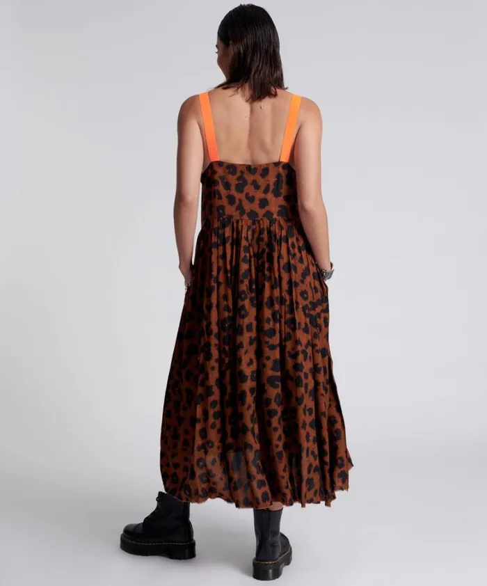 One Teaspoon Midi and Maxi Dresses ANIMAL ANARCHY RUNAWAY SLIP DRESS 8211 Women One Teaspoon Midi and Maxi Dresses ANIMAL ANARCHY RUNAWAY SLIP DRESS 8211 Women