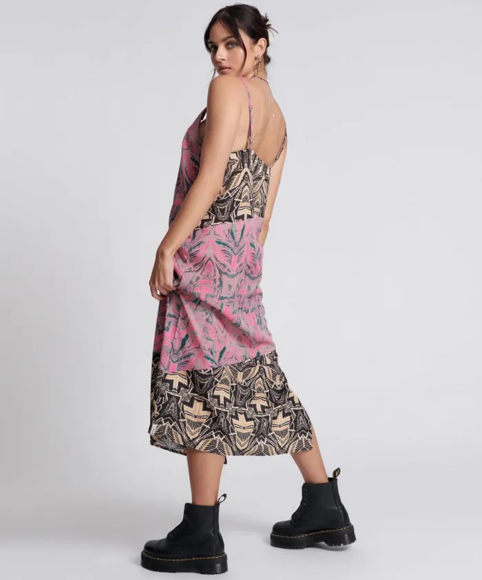 One Teaspoon Midi and Maxi Dresses KALEIDOSCOPE LONG SLIP DRESS 8211 Women One Teaspoon Midi and Maxi Dresses KALEIDOSCOPE LONG SLIP DRESS 8211 Women