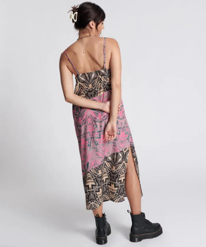 One Teaspoon Midi and Maxi Dresses KALEIDOSCOPE LONG SLIP DRESS 8211 Women One Teaspoon Midi and Maxi Dresses KALEIDOSCOPE LONG SLIP DRESS 8211 Women
