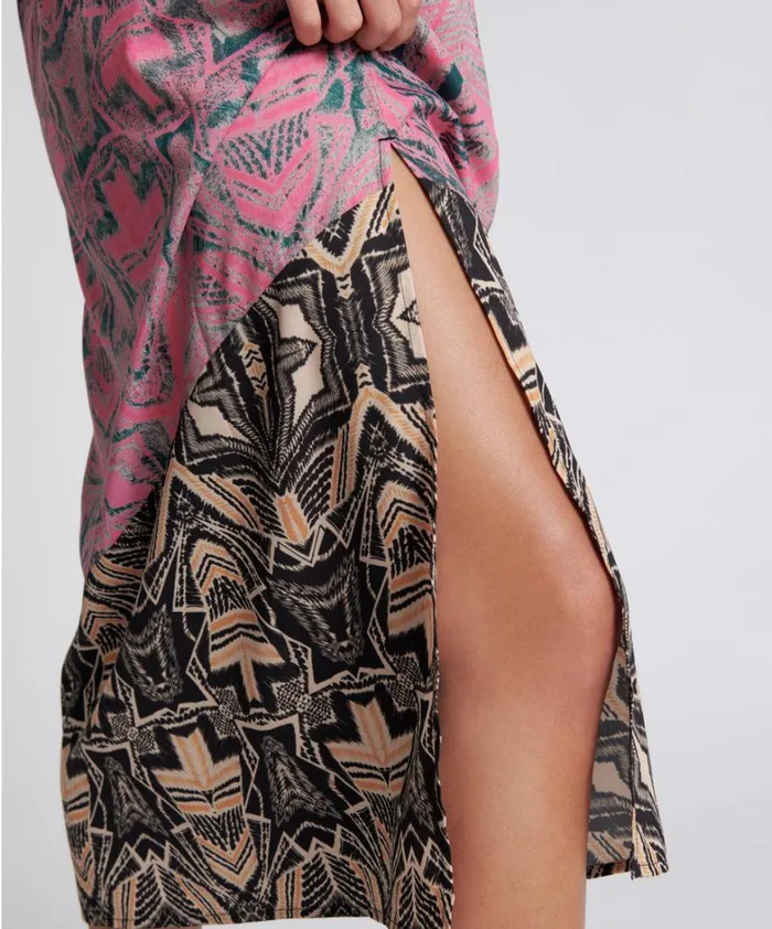 One Teaspoon Midi and Maxi Dresses KALEIDOSCOPE LONG SLIP DRESS 8211 Women One Teaspoon Midi and Maxi Dresses KALEIDOSCOPE LONG SLIP DRESS 8211 Women
