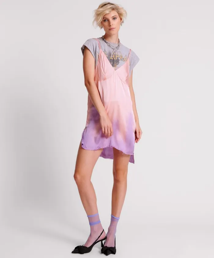 One Teaspoon Mini Dresses ACID CANDY DIP DYE MINI SLIP DRESS 8211 Women