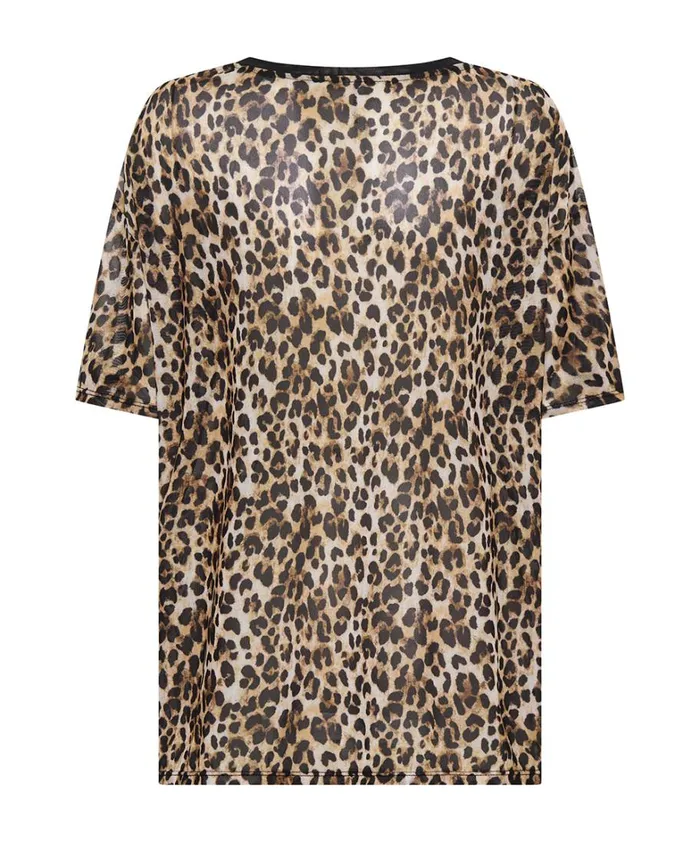 One Teaspoon Tees and Tanks ANIMAL MESH TEE 8211 Women One Teaspoon Tees and Tanks ANIMAL MESH TEE 8211 Women