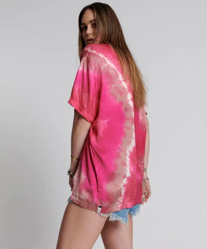 One Teaspoon Tees and Tanks SATIN SOLAR FLARE TEE 8211 Women One Teaspoon Tees and Tanks SATIN SOLAR FLARE TEE 8211 Women