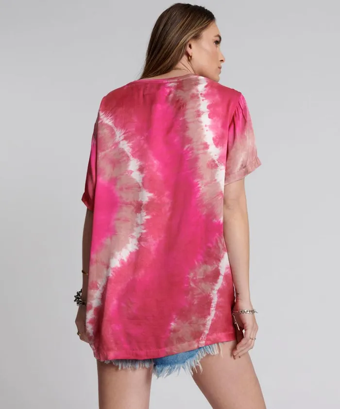 One Teaspoon Tees and Tanks SATIN SOLAR FLARE TEE 8211 Women One Teaspoon Tees and Tanks SATIN SOLAR FLARE TEE 8211 Women