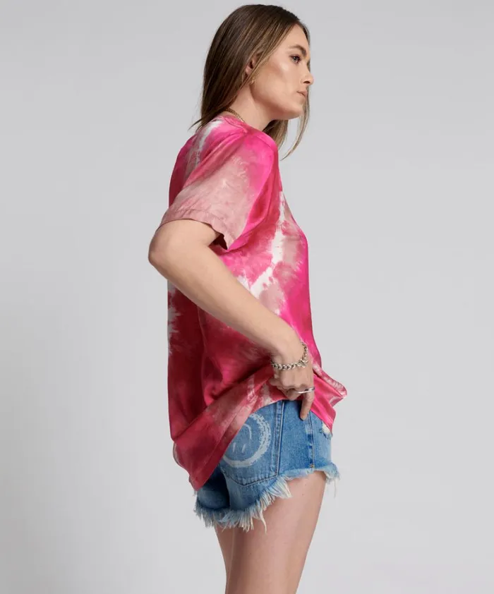 One Teaspoon Tees and Tanks SATIN SOLAR FLARE TEE 8211 Women One Teaspoon Tees and Tanks SATIN SOLAR FLARE TEE 8211 Women