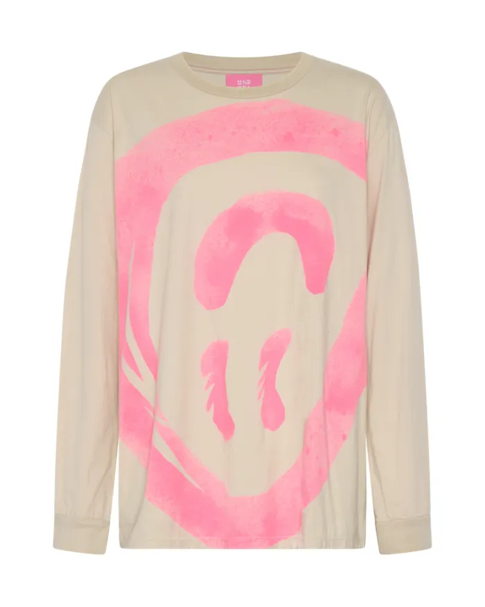 One Teaspoon Tees and Tanks WAS IT ALL AN ILLUSION HANDSPRAYED LONG SLEEVE TEE 8211 Women One Teaspoon Tees and Tanks WAS IT ALL AN ILLUSION HANDSPRAYED LONG SLEEVE TEE 8211 Women