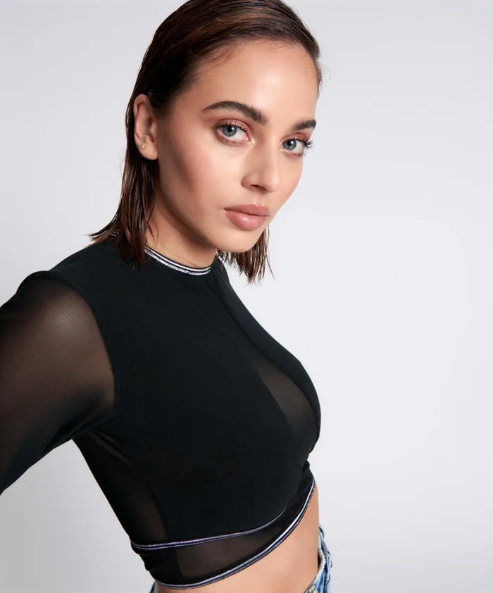One Teaspoon Tops DOMINATOR MESH LONGSLEEVE TOP 8211 Women One Teaspoon Tops DOMINATOR MESH LONGSLEEVE TOP 8211 Women