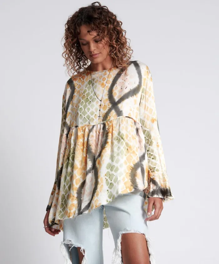 One Teaspoon Tops HAND PAINTED MYSTIC SNAKE MAGIQUE TOP 8211 Women