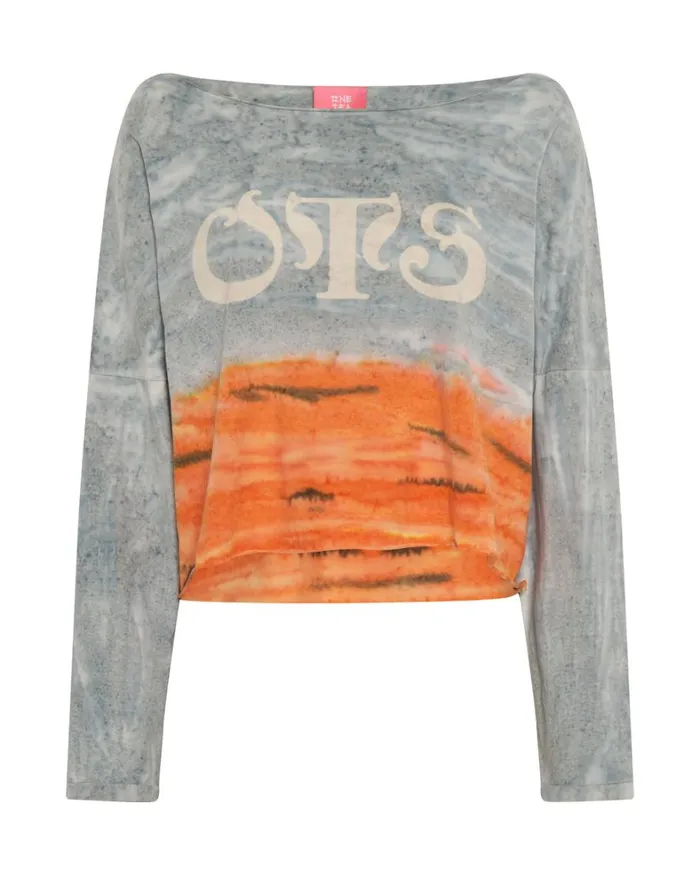 One Teaspoon Tops OTS ORGANIC RUMBLE CROPPED LONGSLEEVE TEE 8211 Women One Teaspoon Tops OTS ORGANIC RUMBLE CROPPED LONGSLEEVE TEE 8211 Women