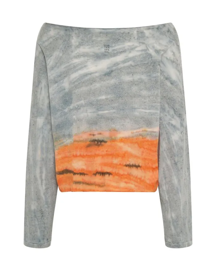 One Teaspoon Tops OTS ORGANIC RUMBLE CROPPED LONGSLEEVE TEE 8211 Women One Teaspoon Tops OTS ORGANIC RUMBLE CROPPED LONGSLEEVE TEE 8211 Women