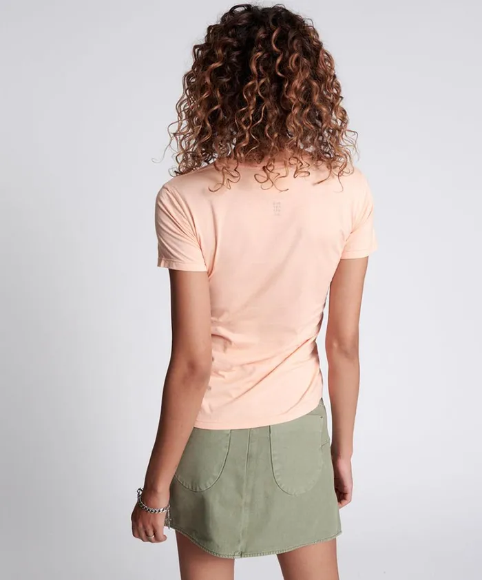 One Teaspoon Tops SHERBET BOWER BIRD ORGANIC FITTED TEE 8211 Women One Teaspoon Tops SHERBET BOWER BIRD ORGANIC FITTED TEE 8211 Women