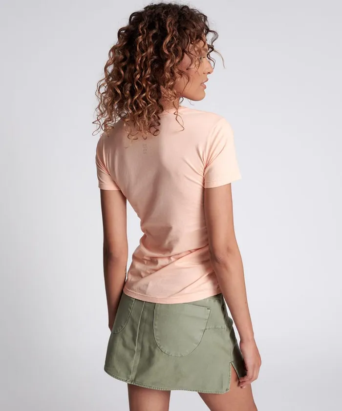 One Teaspoon Tops SHERBET BOWER BIRD ORGANIC FITTED TEE 8211 Women One Teaspoon Tops SHERBET BOWER BIRD ORGANIC FITTED TEE 8211 Women