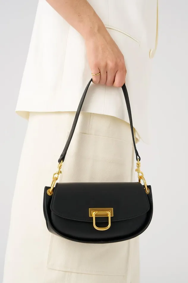 Oroton Baguette Bags Women Colt Small Baguette Black