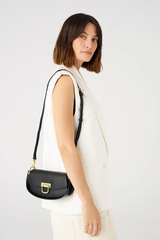 Oroton Baguette Bags Women Colt Small Baguette Black