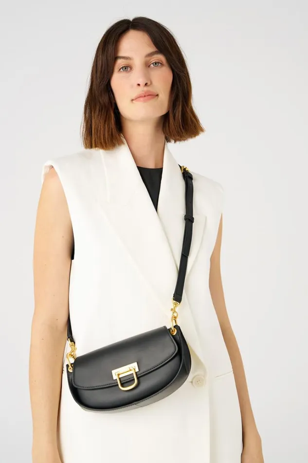 Oroton Baguette Bags Women Colt Small Baguette Black