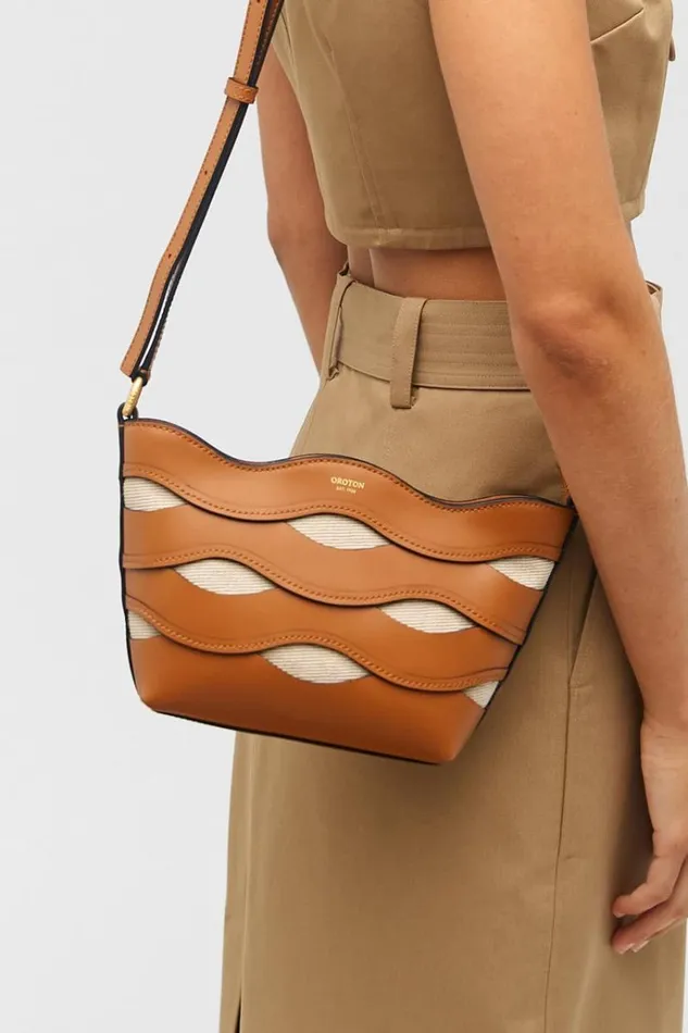 Oroton Crossbody Women Leigh Ric Rac Crossbody Amber