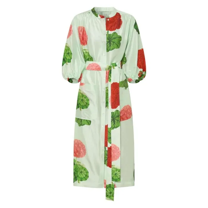 Oroton Dresses Women Posie Garden Column Dress Sea Spray