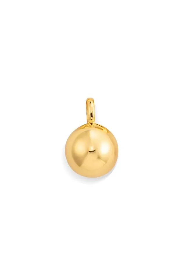 Oroton Earrings Jewellery Bonnie Bead Charm Hoops Gold