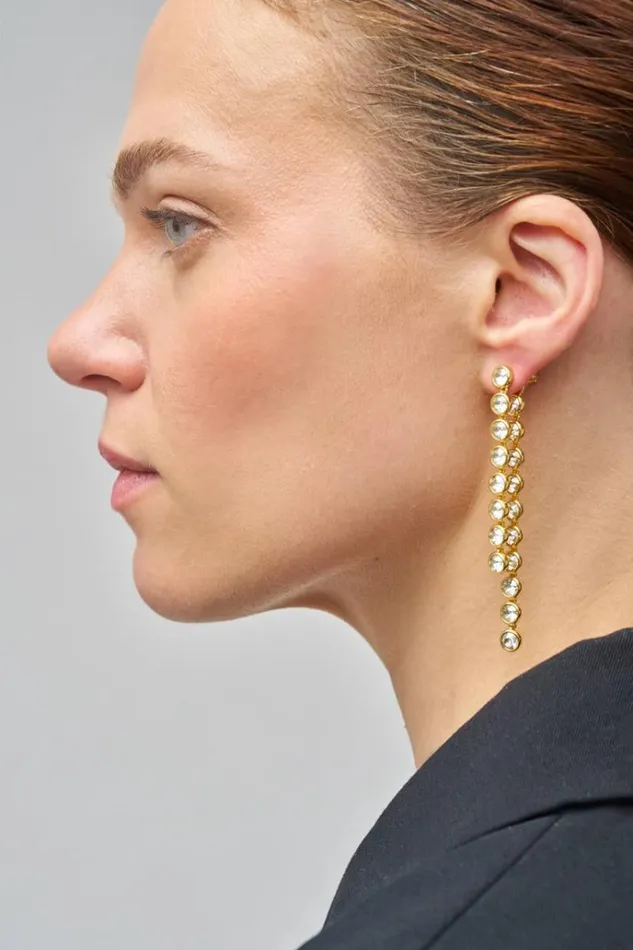 Oroton Earrings Jewellery Lori Drop Earrings Gold