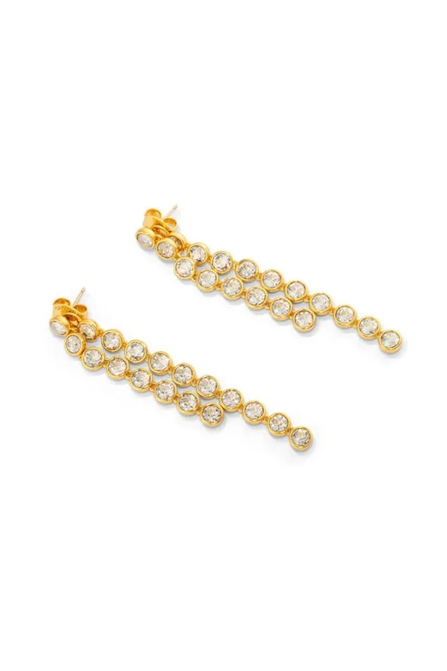 Oroton Earrings Jewellery Lori Drop Earrings Gold