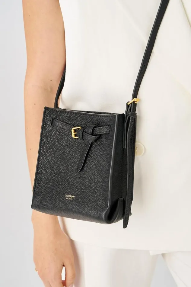 Oroton Mini Bags Women Margot Tiny Bucket Bag Black