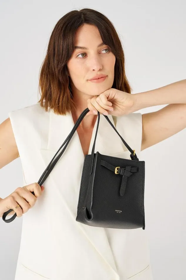 Oroton Mini Bags Women Margot Tiny Bucket Bag Black