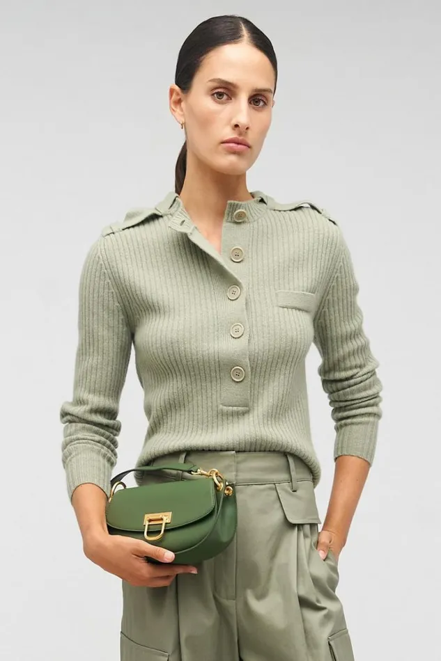 Oroton Shoulder Women Colt Small Baguette Moss