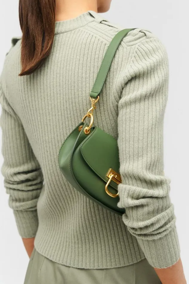Oroton Shoulder Women Colt Small Baguette Moss