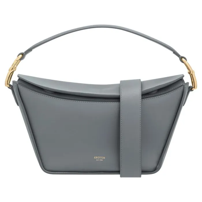 Oroton Shoulder Women Fable Day Bag Grey Flannel