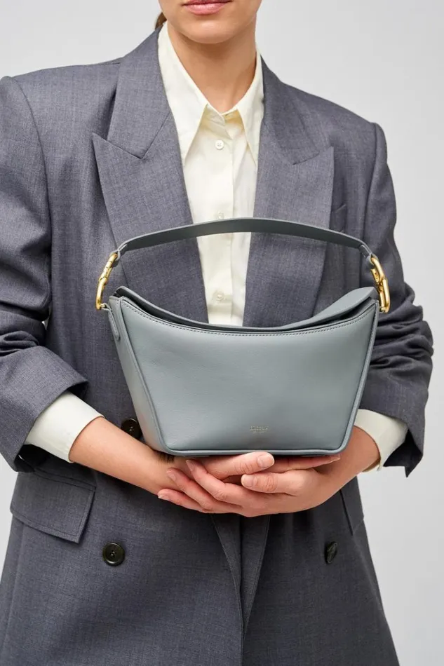 Oroton Shoulder Women Fable Day Bag Grey Flannel