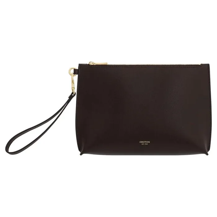 Oroton Wallets Accessories Ellis Pouch Mahogany