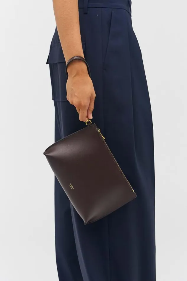 Oroton Wallets Accessories Ellis Pouch Mahogany