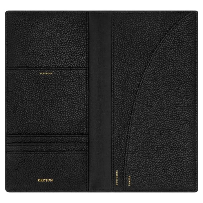 Oroton Wallets Accessories Jemima Slim Travel Wallet Black