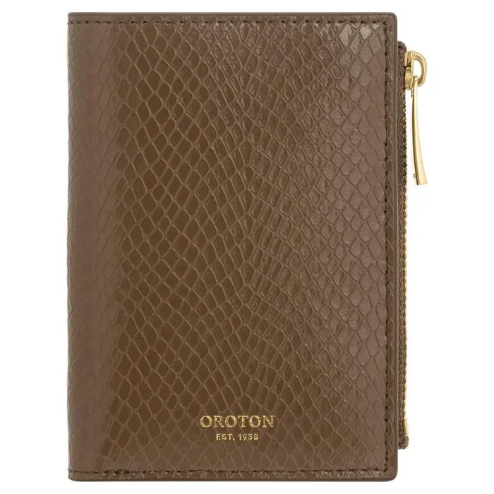 Oroton Wallets Accessories Mia Texture 10 Credit Card Mini Zip Wallet Wicker