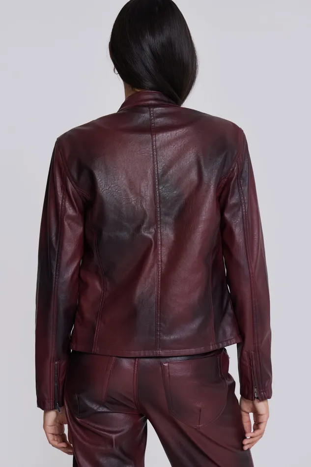 Outerwear Jaded London Women Shop Oxblood Piston Jacket