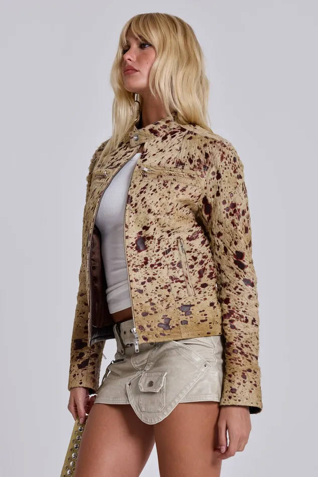 Outerwear Real Cowhide Piston Jacket Jaded London Women