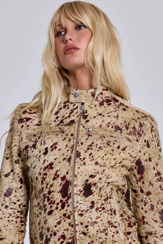Outerwear Real Cowhide Piston Jacket Jaded London Women