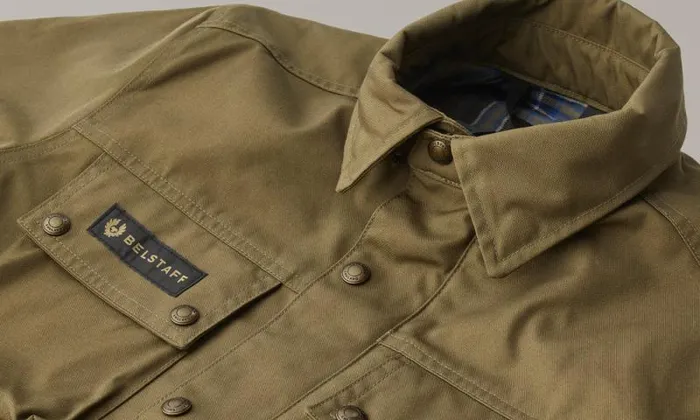 Overshirts Men Belstaff Mansion Motorcycle Shirt Belstaff Olive Overshirts Men Belstaff Mansion Motorcycle Shirt Belstaff Olive