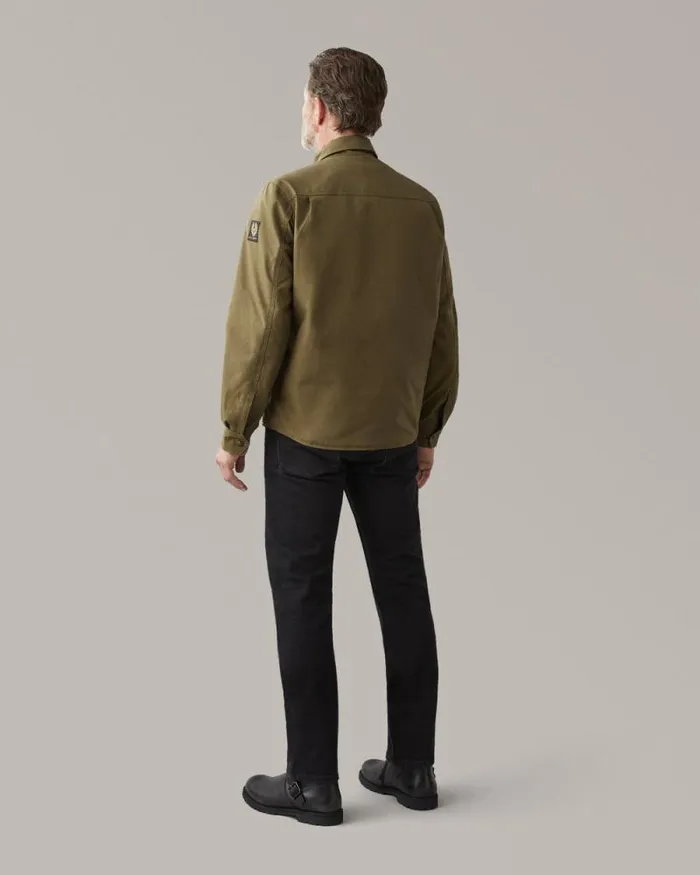 Overshirts Men Belstaff Mansion Motorcycle Shirt Belstaff Olive Overshirts Men Belstaff Mansion Motorcycle Shirt Belstaff Olive