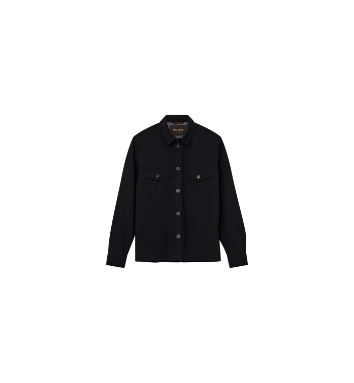Overshirts MOS MOSH Men MMGBirk Traver Overshirt Black Overshirts MOS MOSH Men MMGBirk Traver Overshirt Black