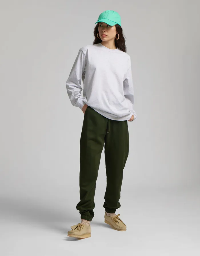 Oversized Organic LS TShirt 8211 Dusty Olive TShirts Colorfulstandard Women