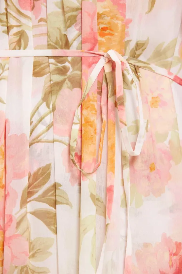 Peony Promise Chiffon OffShoulder Tiered Ballerina Dress Multi Women Needle and Thread Dresses